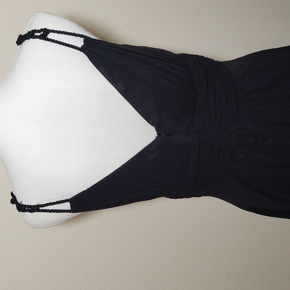 Dusk Collection Women's Black Chiffon Party/Prom Dress - Picture 4 of 6